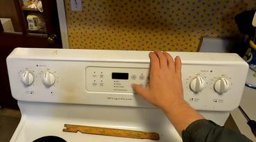 frigidaire oven clean button